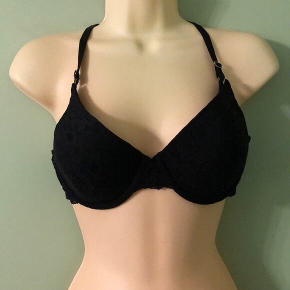 Lot of 2 36C bras beige Olga black Maidenform Woman Underwire - Picture 5 of 6